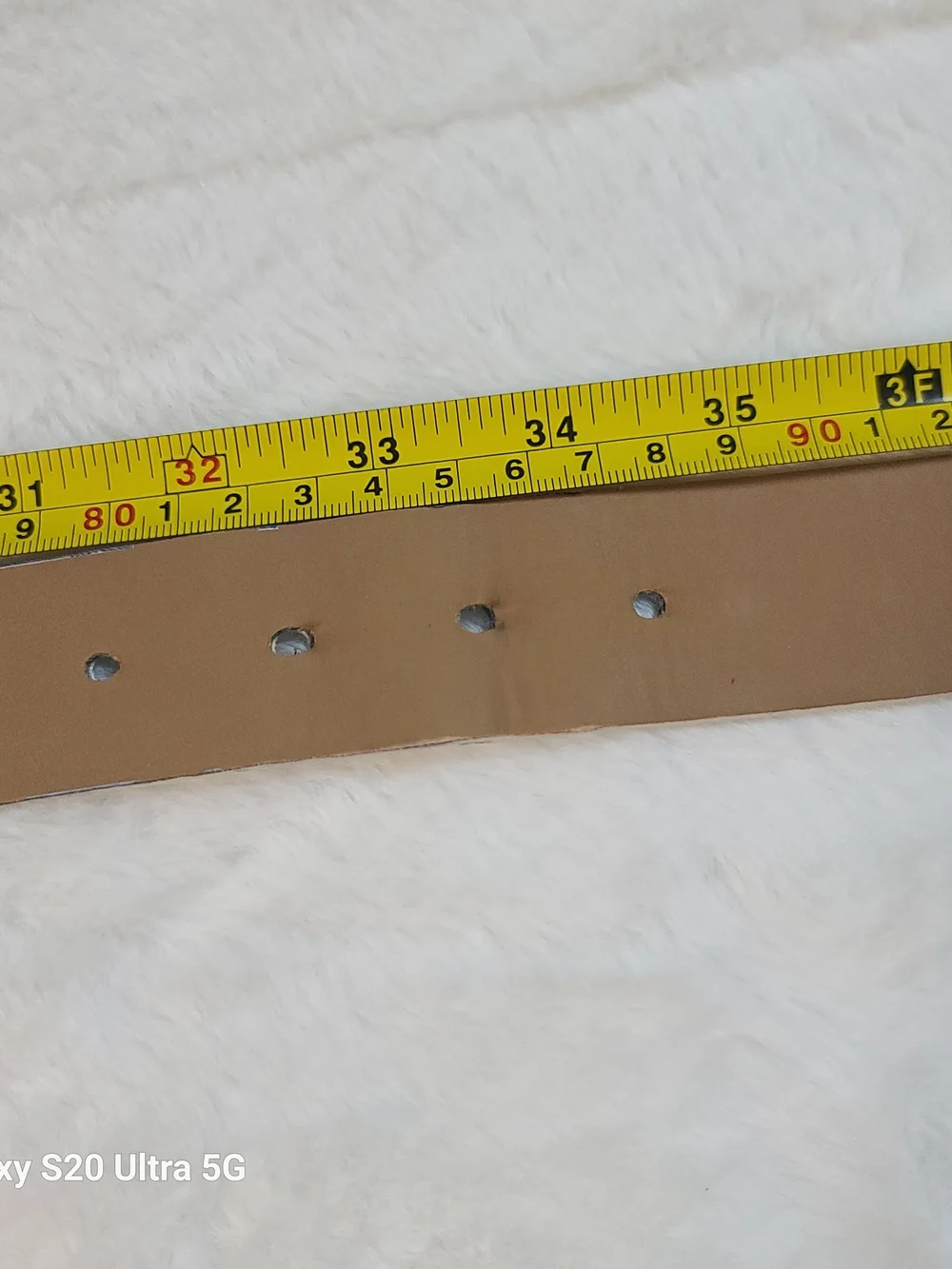 Custom D.W. SCRIBNER Brown Leather Kids Belt with USA Stamp